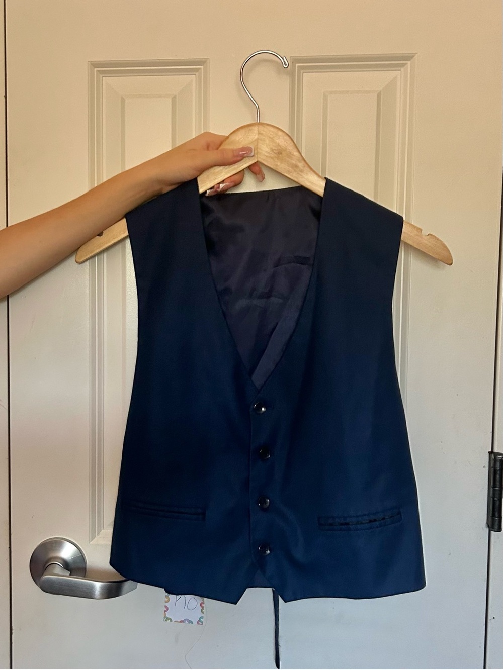 Classic Navy Vest - Tailored Formal Waistcoat